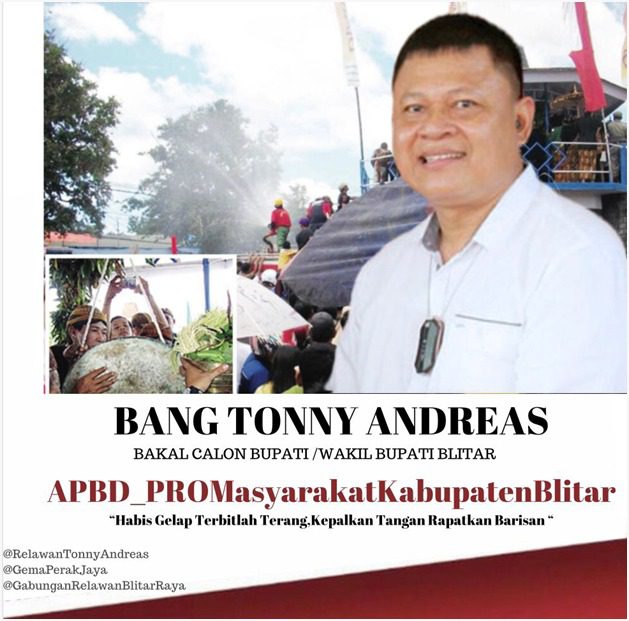 Tonny Andreas, Siap Bertarung di Pilkada Blitar 2024 dengan Dukungan Lintas&nbsp;Relawan