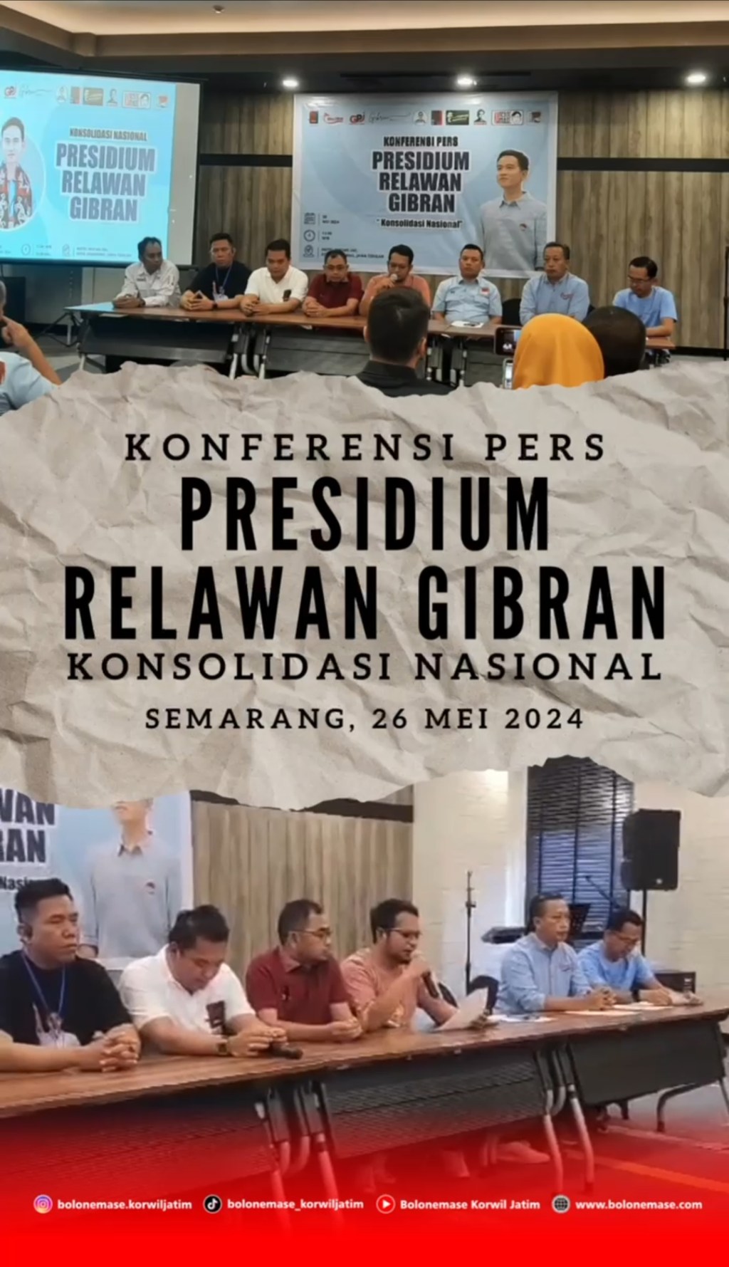 Konsolidasi Nasional Presidium Relawan Gibran: Persiapan Strategis Menjelang Pilkada&nbsp;2024