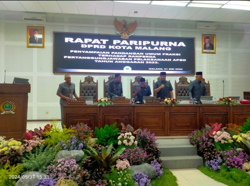 Pandangan Umum Fraksi DPRD Kota Malang Ungkap Kekhawatiran atas Realisasi PAD yang Belum&nbsp;Optimal”