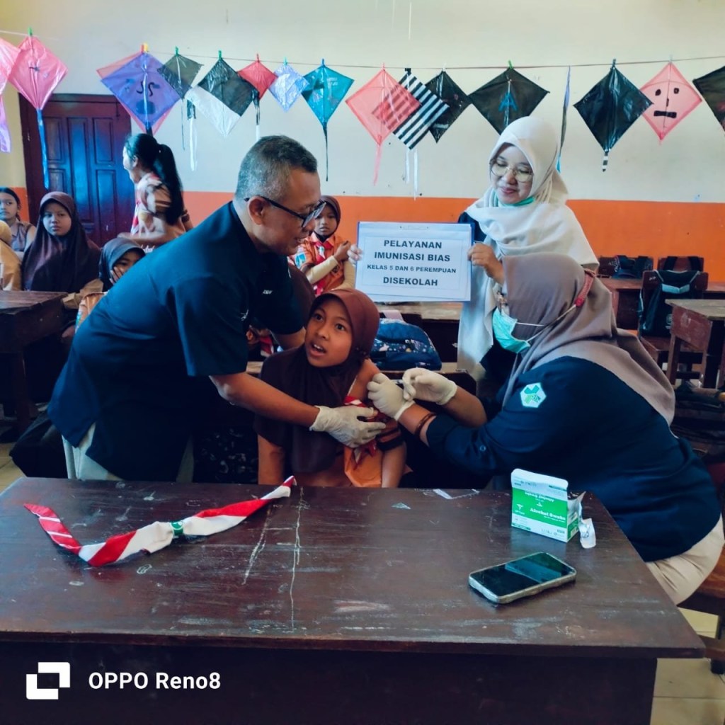 Puskesmas Sendang Melaksanakan Program Bulan Imunisasi Anak Sekolah&nbsp;(BIAS)