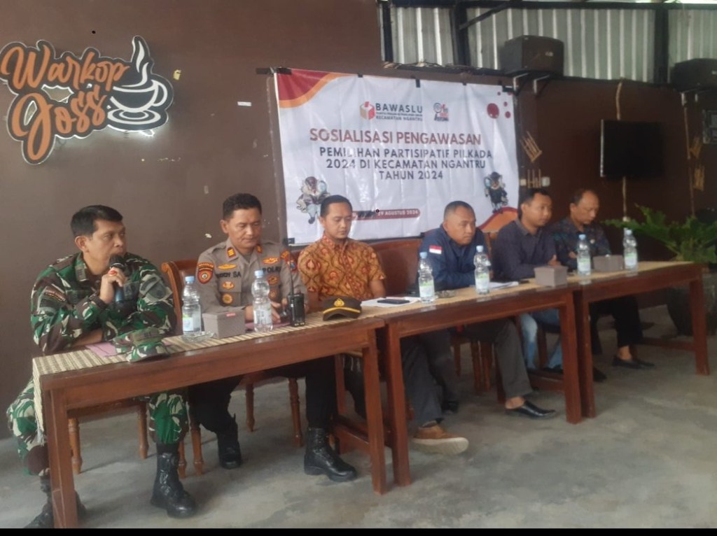 Tiga Pilar Kecamatan Ngantru Ajak Warga Sukseskan Pilkada 2024