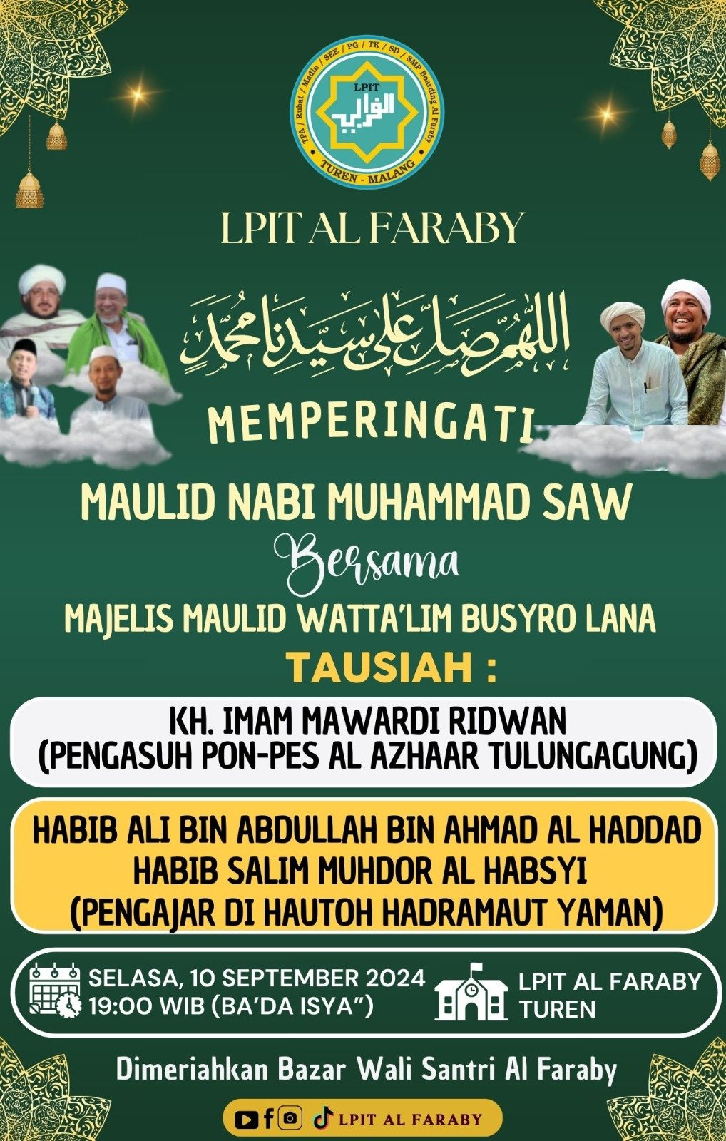 LPI Al Faraby Turen Siap Gelar Peringatan Maulid Nabi dengan Kehadiran Ulama Ternama